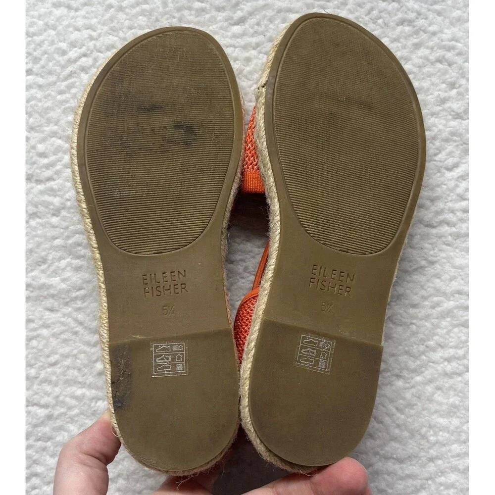 Eileen Fisher Sandals Womens 5.5 Magma Melange Stretch Mews Casual Espadrilles